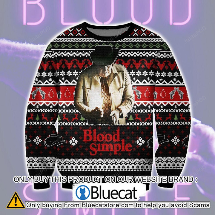 Blood Simple Movie Ugly Christmas Sweater