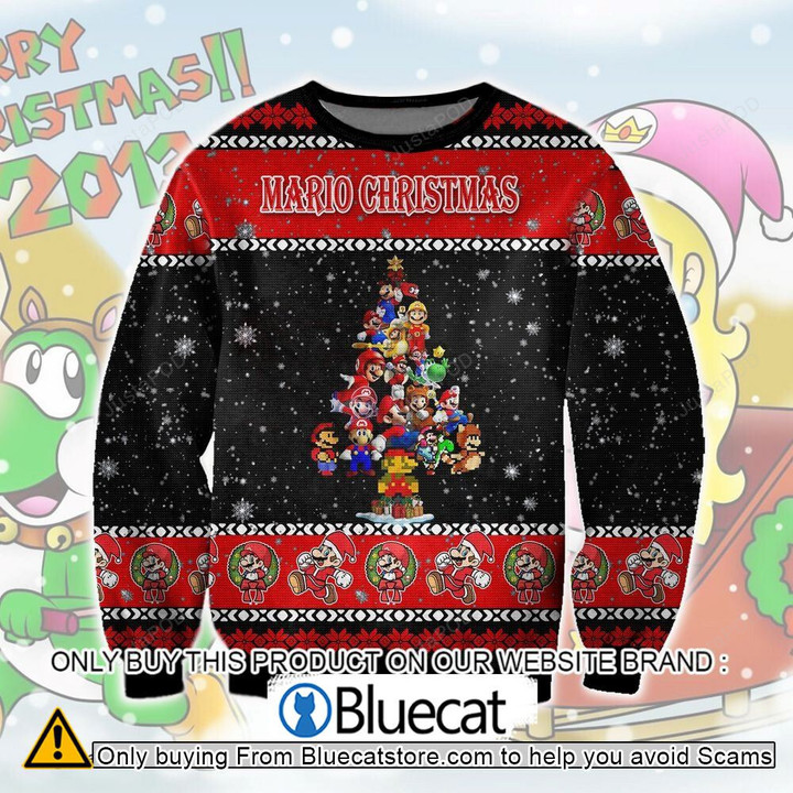 Mario Game Ugly Christmas Sweater
