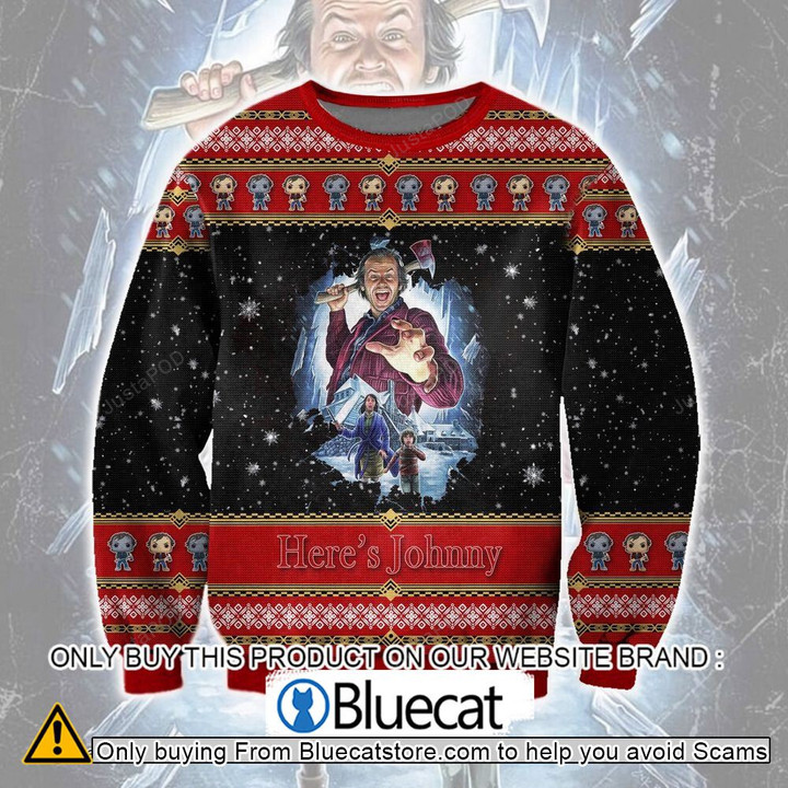 The Shining Heres Johnny Ugly Christmas Sweater