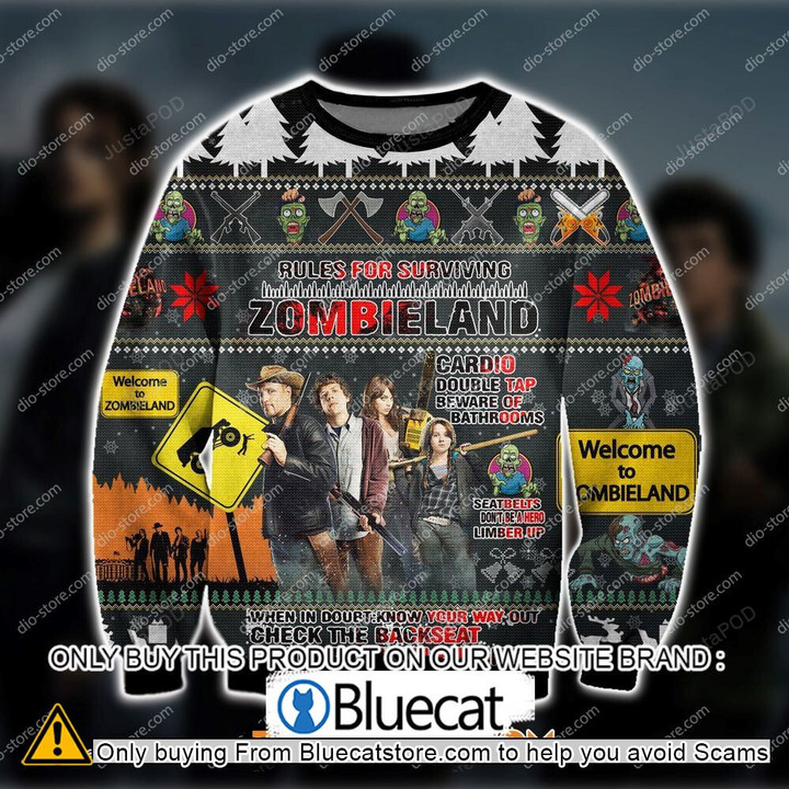 Zombieland Comedy Film Rules For Surviving Ugly Christmas Sweater
