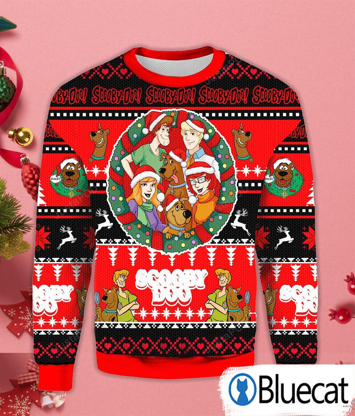 Scooby Doo Characters Funny Gift Ugly Christmas Sweater