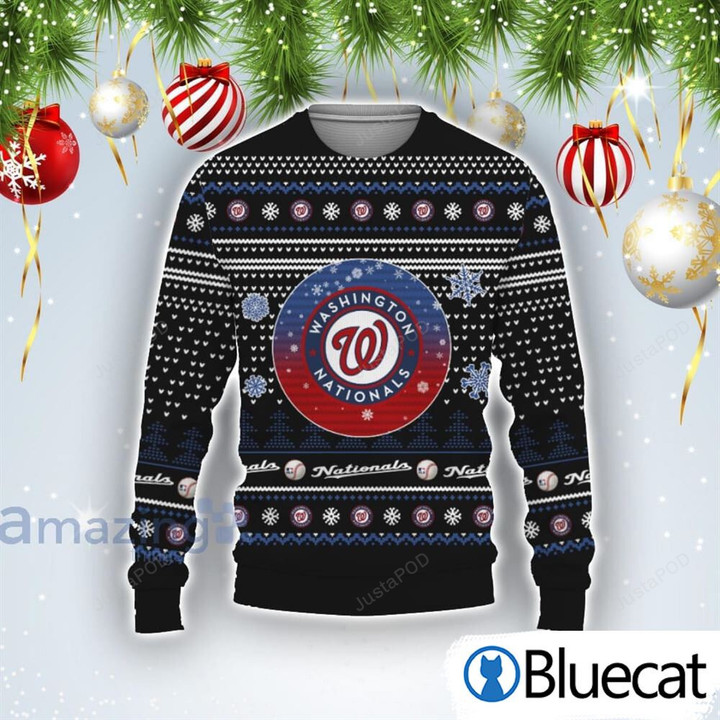 Baseball American Washington Nationals Ugly Christmas Sweater