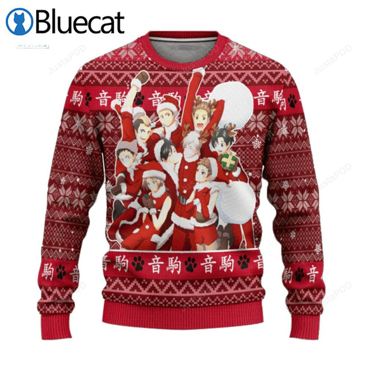 Haikyuu Nekoma High School Ugly Christmas Sweater