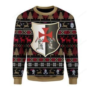 Knight Templar Ugly Christmas Sweater