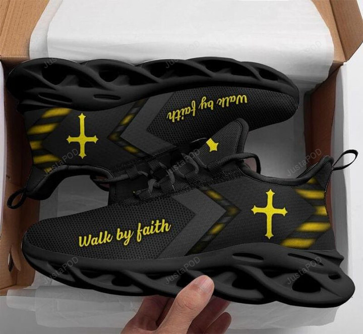 Walk By Faith Jesus Christ Catholic Religion Max Soul Shoes, Light Sports Shoes