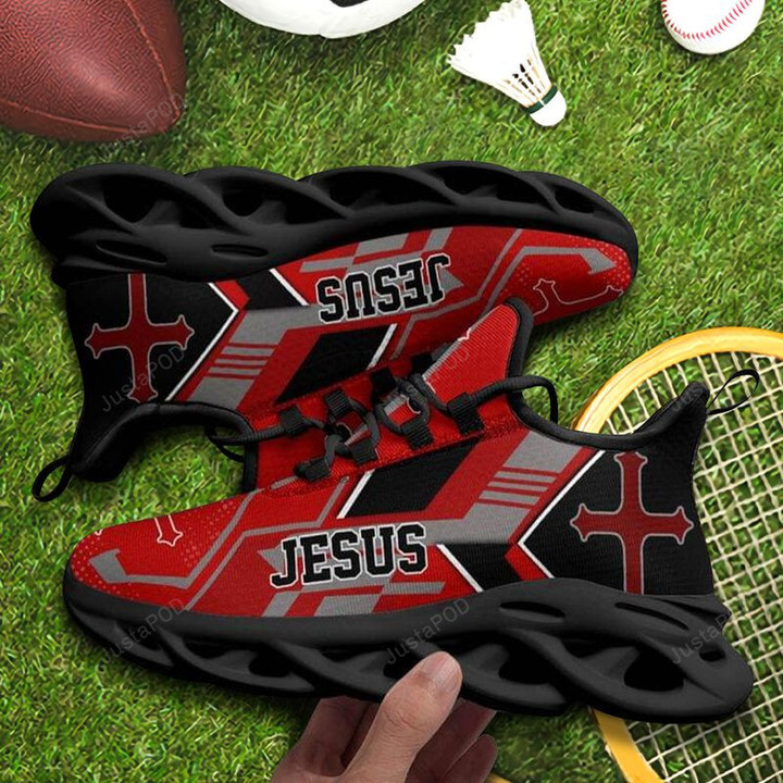 Faith God Stand With God Jesus A Man Of Faith My God Max Soul Shoes, Light Sports Shoes