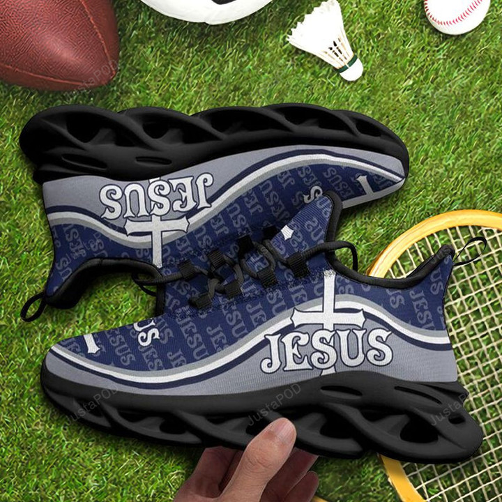 Jesus Cross Love Hope Faith Jesus Theme Max Soul Shoes, Light Sports Shoes