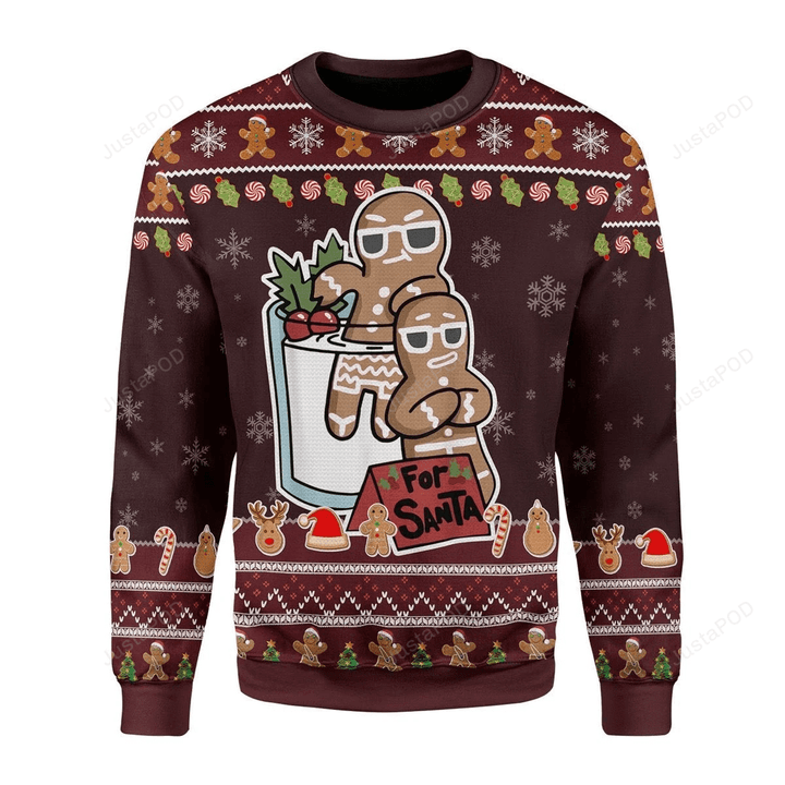 Cute Cookies For Santa Ugly Christmas Sweater , Cute Cookies For Santa 3D All Over Printed Sweater