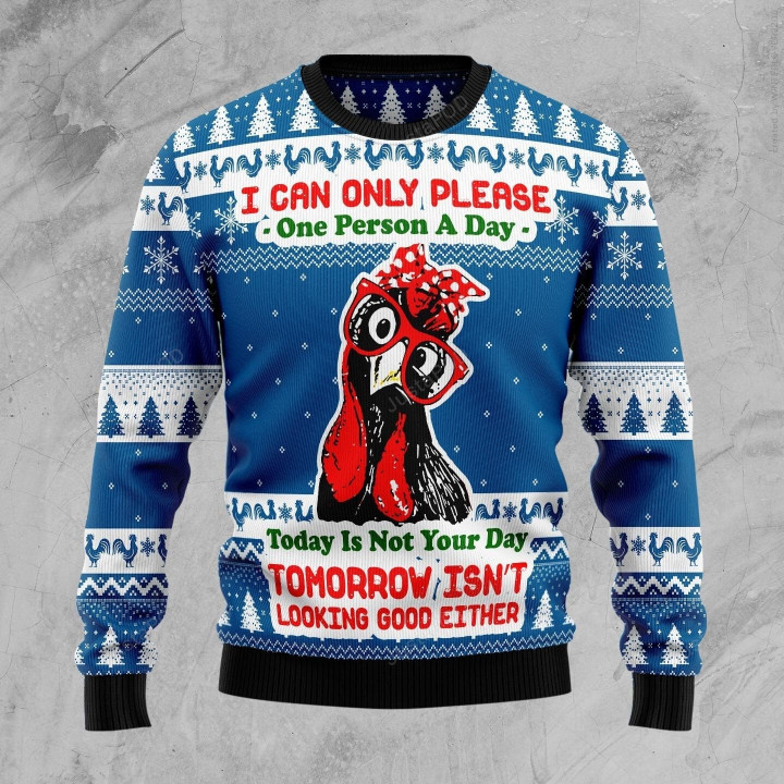 Funny Chicken Ugly Christmas Sweater , Funny Chicken 3D All Over Printed Sweater