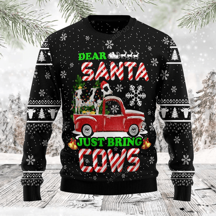 Deer Santa Ugly Christmas Sweater , Deer Santa 3D All Over Printed Sweater