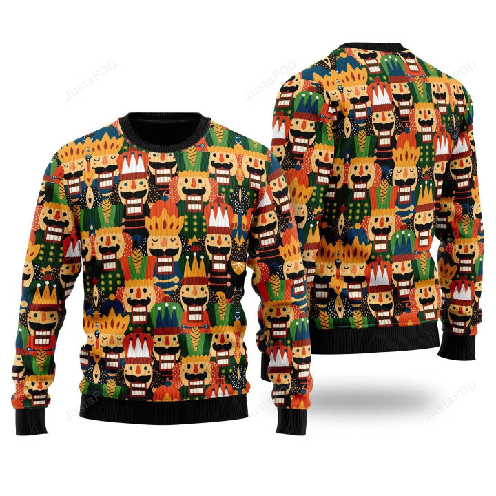 Son Of A Nutcracker Pattern Ugly Christmas Sweater , Son Of A Nutcracker Pattern 3D All Over Printed Sweater