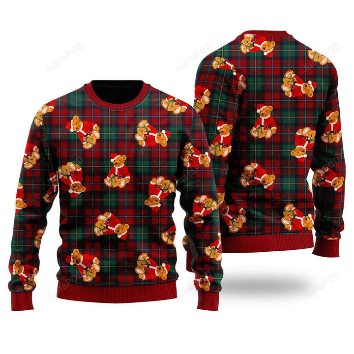 Funny Bear Ugly Christmas Sweater , Funny Bear 3D All Over Printed Sweater