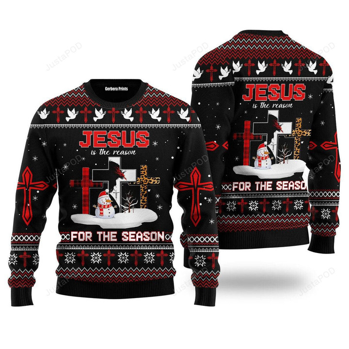 Jesus The Reason For The Season Ugly Christmas Sweater , Jesus The Reason For The Season 3D All Over Printed Sweater