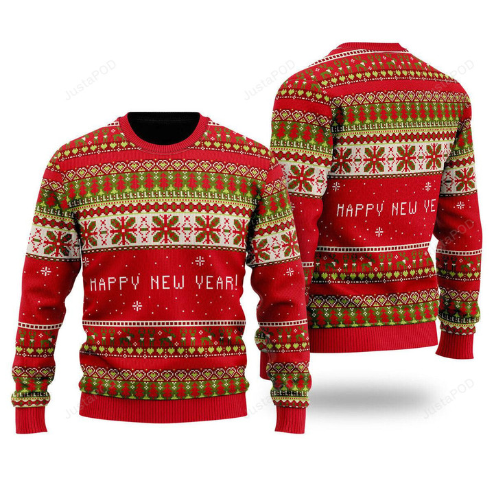Red Xmas Wonderful Party Pattern Ugly Christmas Sweater , Red Xmas Wonderful Party Pattern 3D All Over Printed Sweater