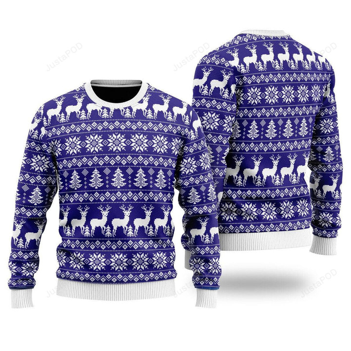 Make It Reindeer Pattern Ugly Christmas Sweater , Make It Reindeer Pattern 3D All Over Printed Sweater