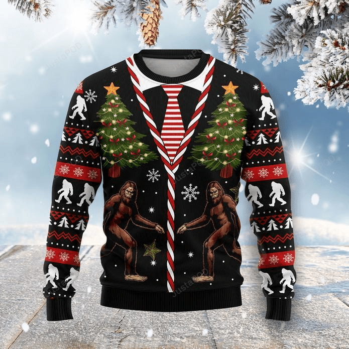 Bigfoot Ugly Christmas Sweater | For Men & Women | HS3834