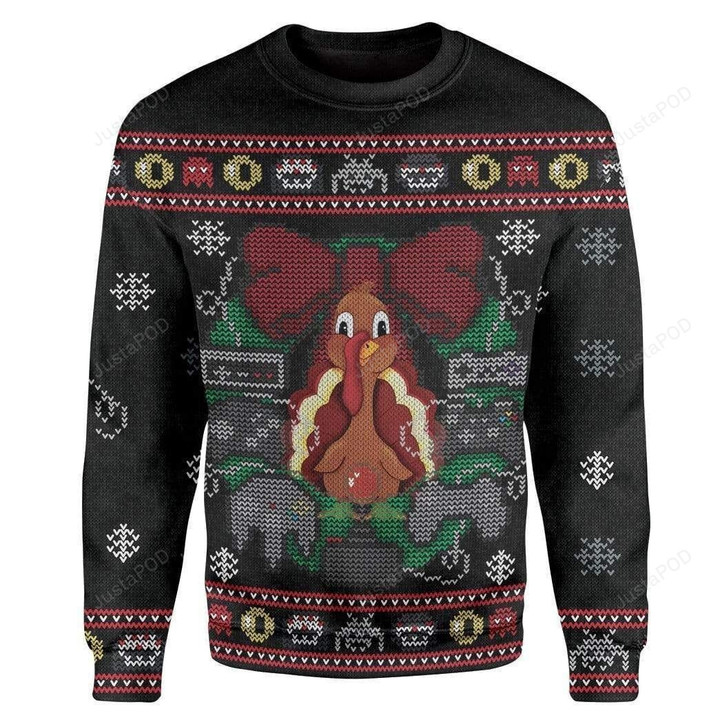 Turkeys Ugly Christmas Sweater, Turkeys 3D All Over Printed Sweater