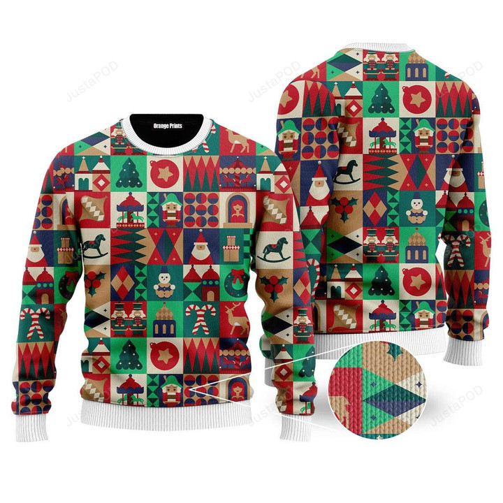 Fancy Xmas Holiday Ugly Christmas Sweater, Fancy Xmas Holiday 3D All Over Printed Sweater