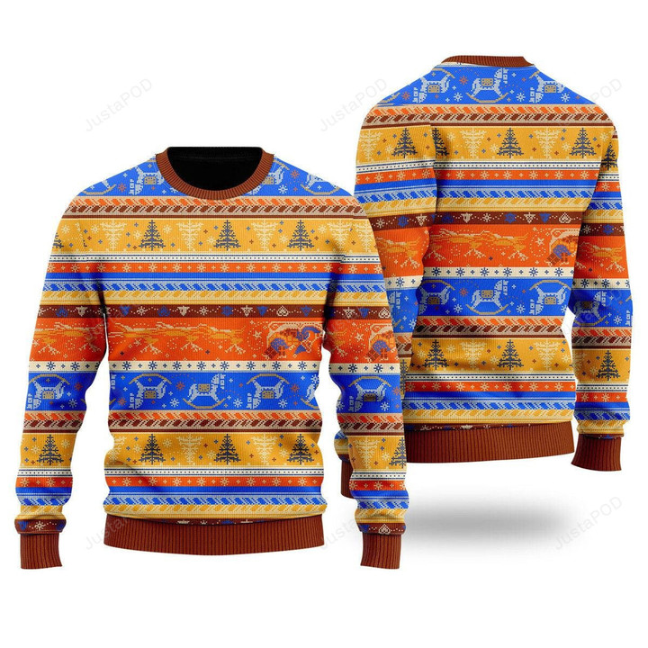 Crazy Light Up Xmas Pattern Ugly Christmas Sweater, Crazy Light Up Xmas Pattern 3D All Over Printed Sweater