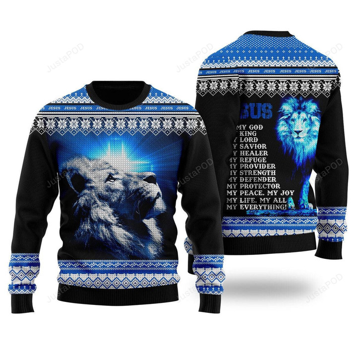 Jesus Is My Everything Ugly Christmas Sweater, Jesus Is My Everything 3D All Over Printed Sweater