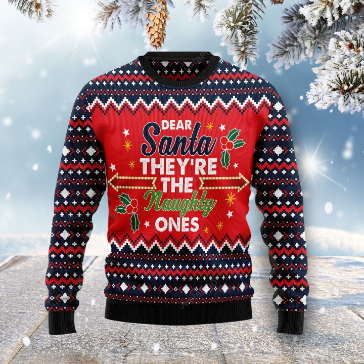 Dear Santa Ugly Christmas Sweater, Dear Santa 3D All Over Printed Sweater