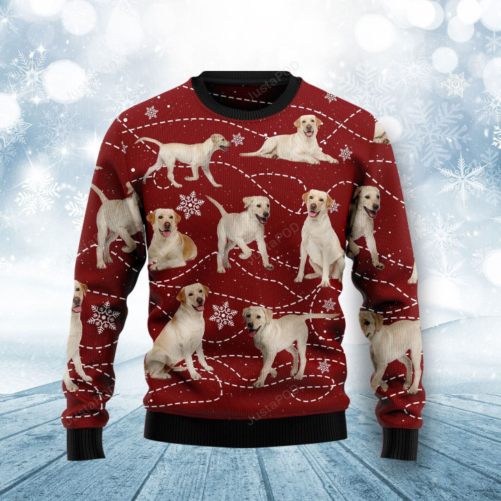 Labrador Retriever Xmas Ugly Christmas Sweater, Labrador Retriever Xmas 3D All Over Printed Sweater