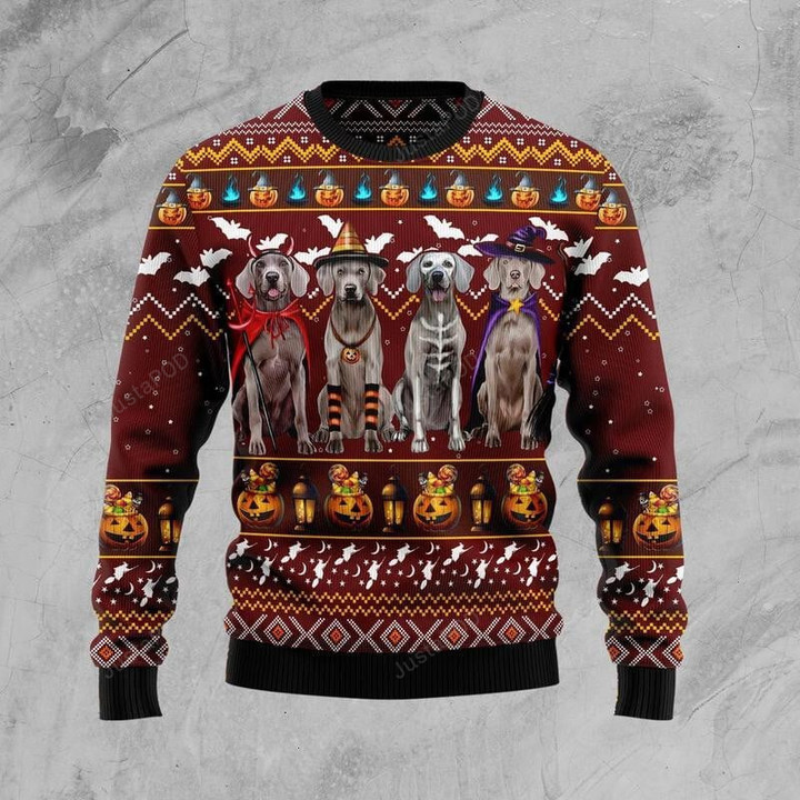 Weimaraner Ugly Christmas Sweater, Weimaraner 3D All Over Printed Sweater