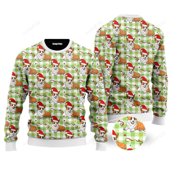A Dult A Very Corgi Ugly Christmas Sweater, A Dult A Very Corgi 3D All Over Printed Sweater