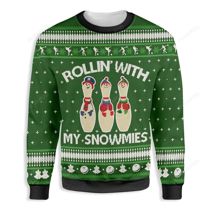 My Snowmies Ugly Christmas Sweater, My Snowmies 3D All Over Printed Sweater