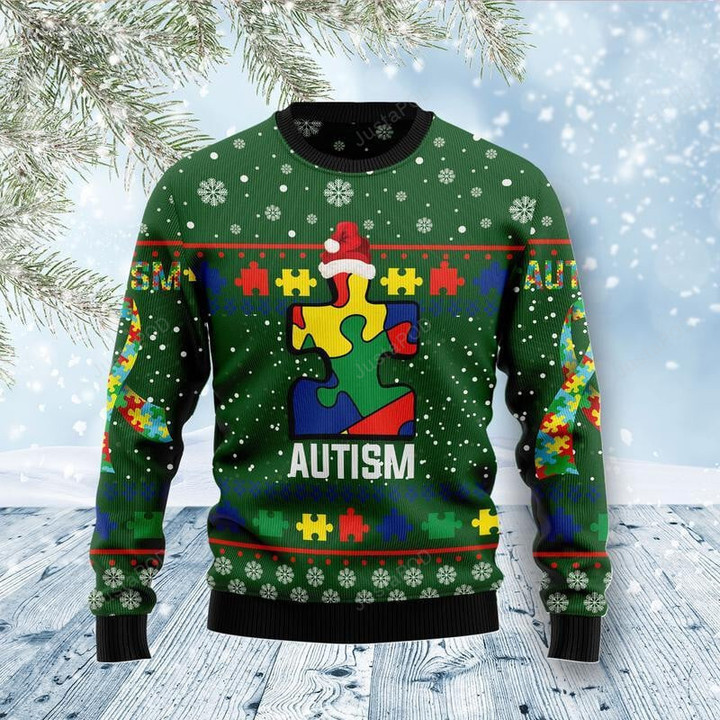 Autism Awareness Ugly Christmas Sweater, Autism Awareness 3D All Over Printed Sweater