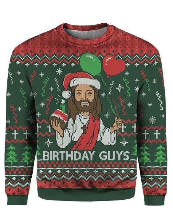 Birthday Guys Ugly Christmas Sweater, Birthday Guys 3D All Over Printed Sweater