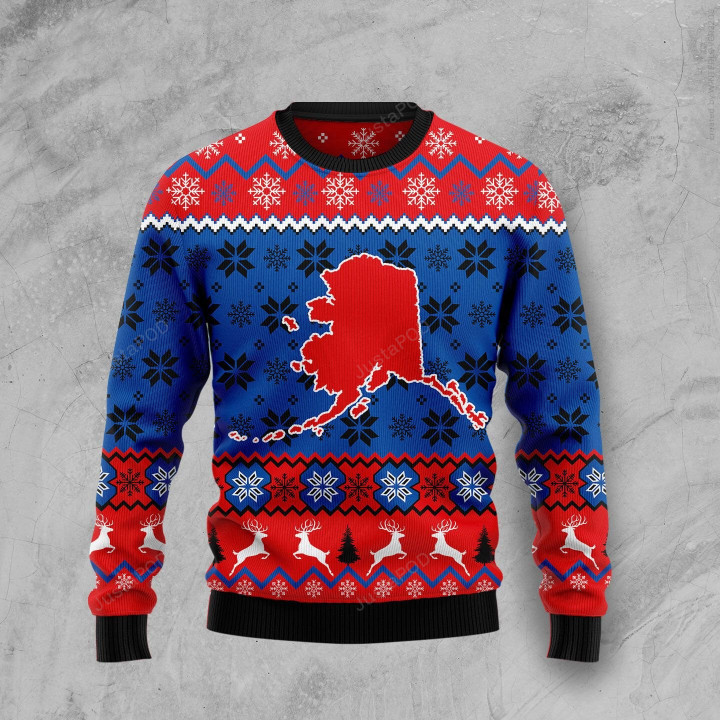 Sweet Home Alaska Ugly Christmas Sweater, Sweet Home Alaska 3D All Over Printed Sweater