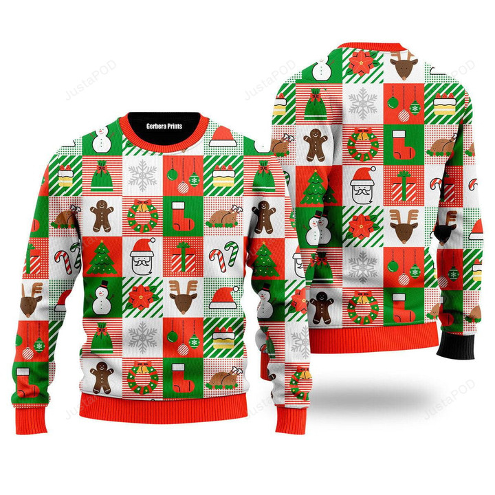 Merry Christmas Light It Up Pattern Ugly Christmas Sweater, Merry Christmas Light It Up Pattern 3D All Over Printed Sweater
