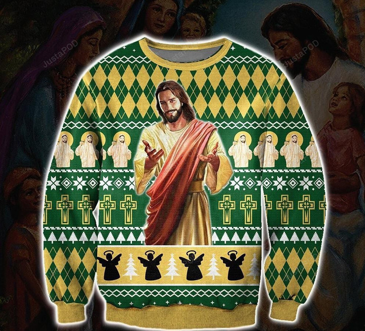 God Ugly Christmas Sweater, God 3D All Over Printed Sweater