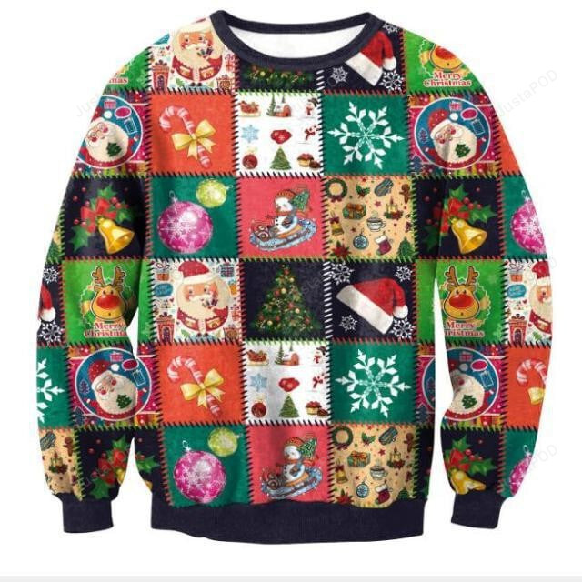Christmas Ugly Christmas Sweater, Christmas 3D All Over Printed Sweater