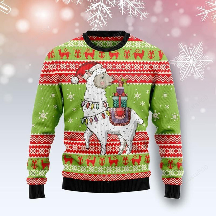 Love Llama Ugly Christmas Sweater, Love Llama 3D All Over Printed Sweater