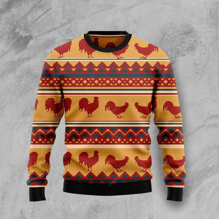 Amazing Chicken Ugly Christmas Sweater, Amazing Chicken 3D All Over Printed Sweater