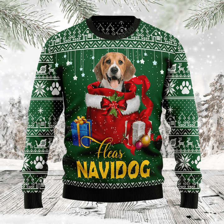 Funny Christmas Gift Beagle Ugly Christmas Sweater, Funny Christmas Gift Beagle 3D All Over Printed Sweater