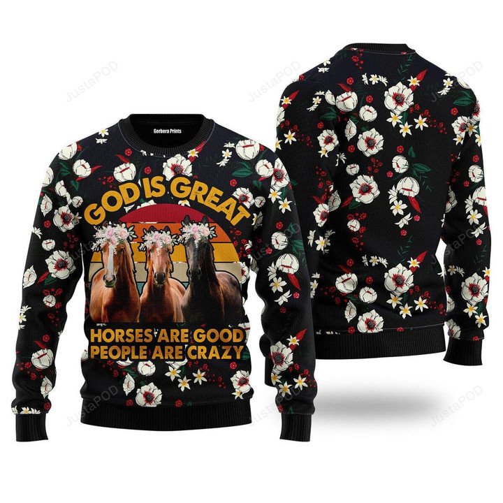 God Is Great Ugly Christmas Sweater, God Is Great 3D All Over Printed Sweater