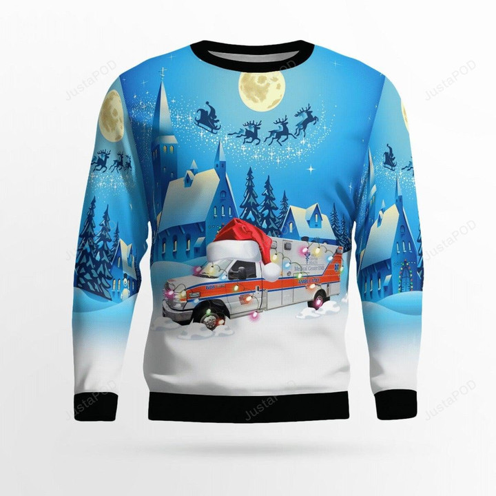 Bowling Green Medical Center EMS Ugly Christmas Sweater, Bowling Green Medical Center EMS 3D All Over Printed Sweater
