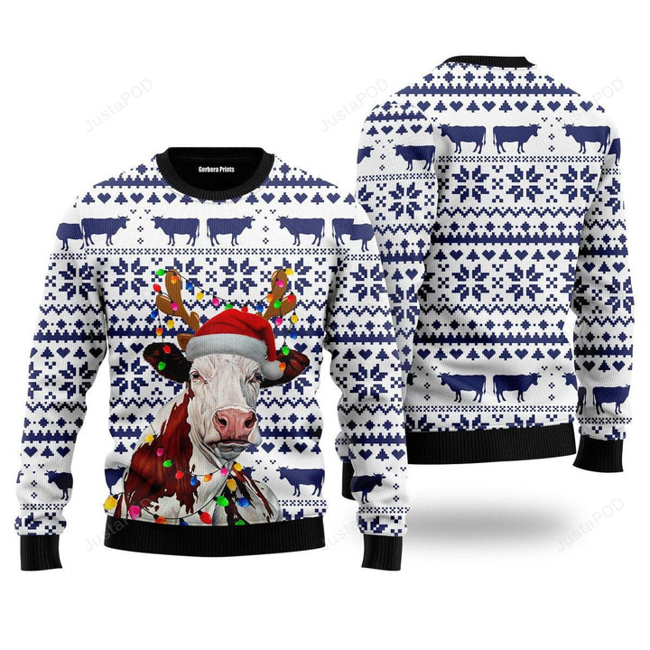 Cow Ugly Christmas Sweater, Cow 3D All Over Printed Sweater