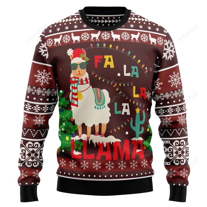 Llama Falalala Christmas Ugly Christmas Sweater, Llama Falalala Christmas 3D All Over Printed Sweater