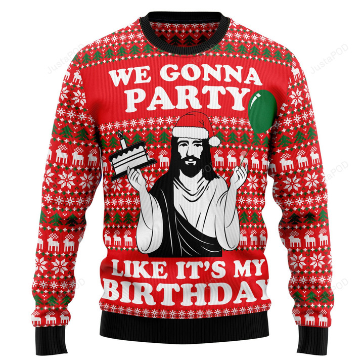 Christian Party Ugly Christmas Sweater, Christian Party 3D All Over Printed Sweater