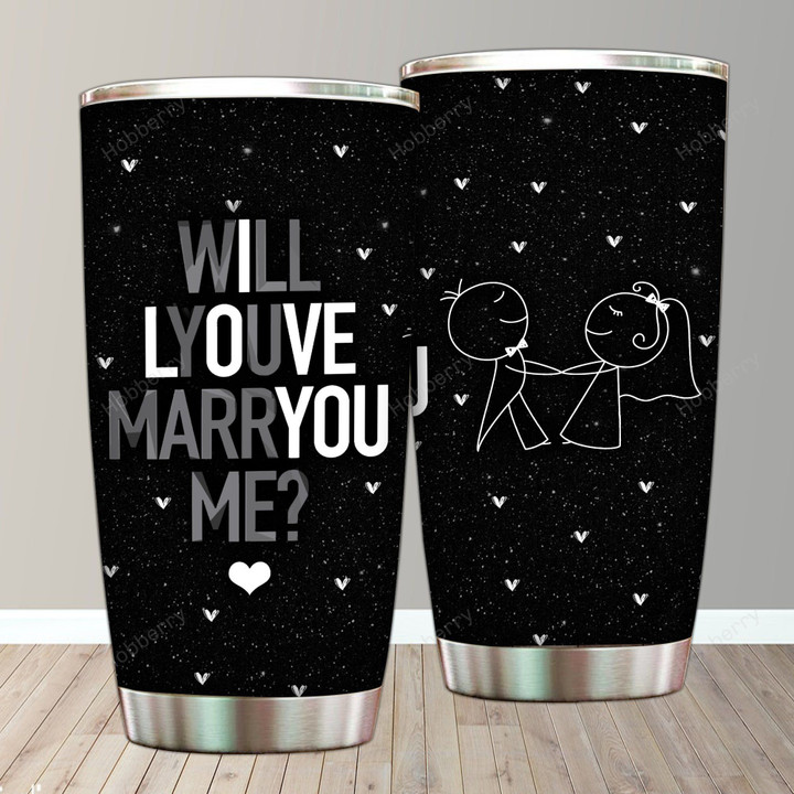 I love you, will you marry me? Insulated Stainless Steel Tumbler 20oz / 30oz Hobberry