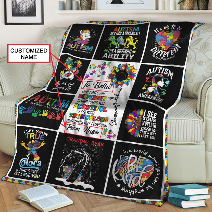 Different - Beautiful- True Colors 3D Throw Blanket