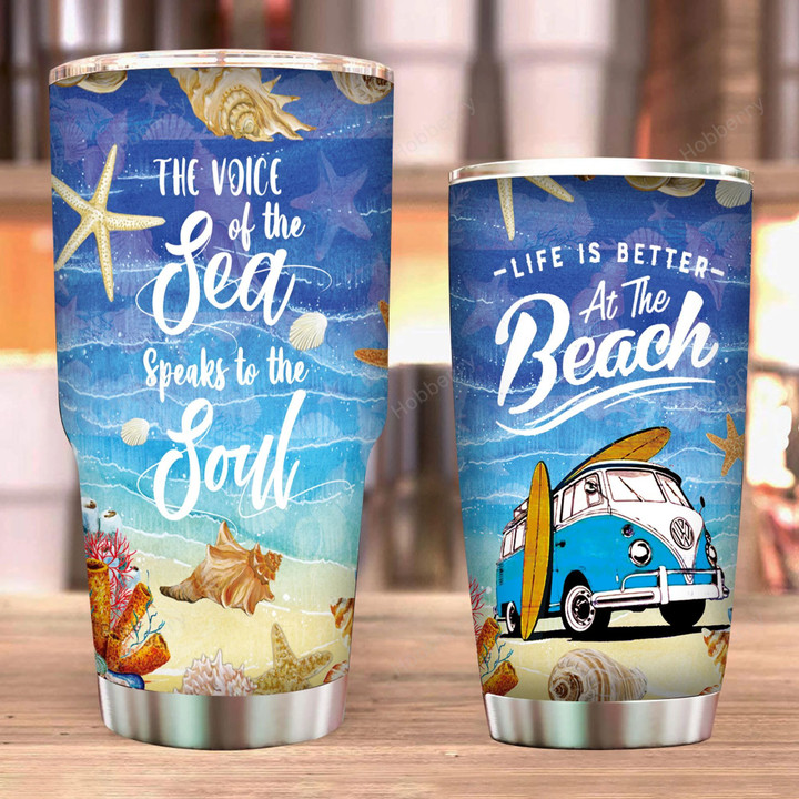 Life Is Better At The Beach Insulated Stainless Steel Tumbler 20oz / 30oz