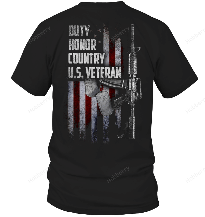 US Veteran Shirt Duty Honor Country U.S Veteran Veterans Day T-Shirt Gift