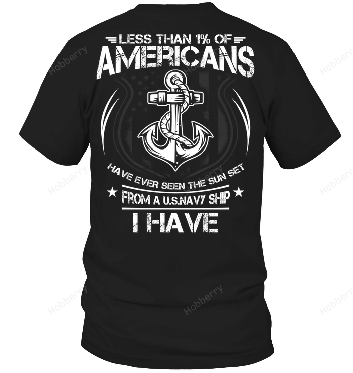 Less than 1% of american have ever seen the sunset navy veteran T-Shirt