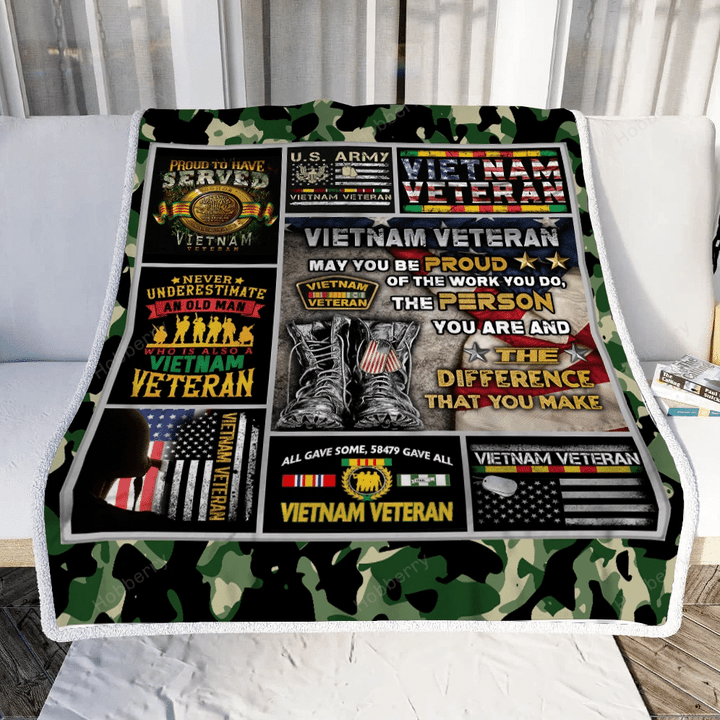 Vietnam Veteran – May You Be Proud Throw Blanket