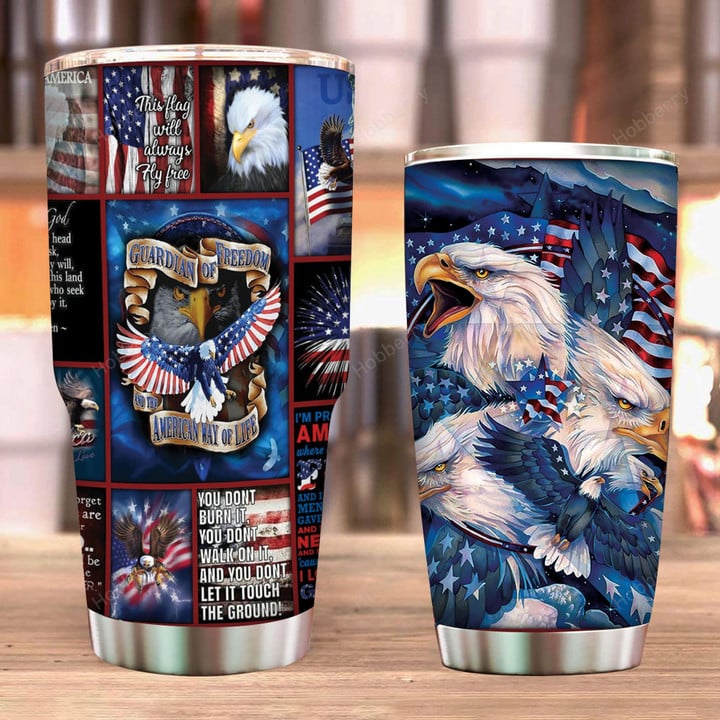 God Bless America Insulated Stainless Steel Tumbler 20oz / 30oz